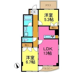 【間取り】 | ローズガーデン楠元