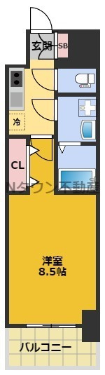 【間取り】 | S-RESIDENCE黒川本通一丁目 | 間取りです。