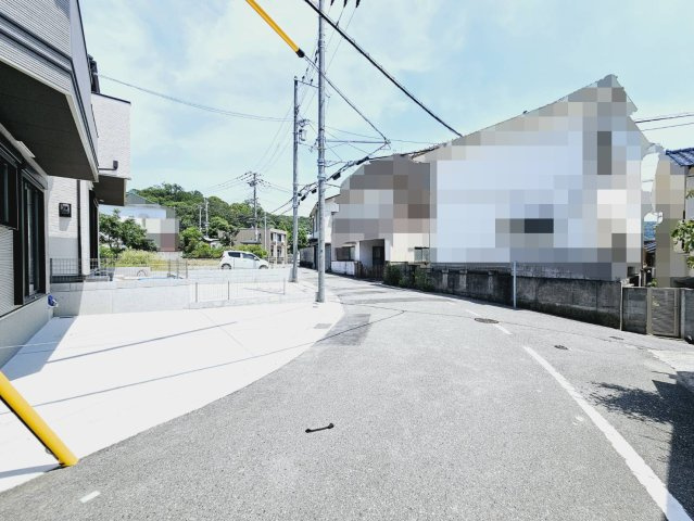多井畑筋替道Aの前面道路含む現地写真