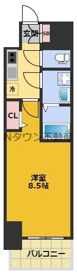 【間取り】 | S-RESIDENCE黒川本通一丁目 | 間取りです。
