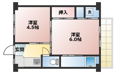 ビレッジハウス西町の間取り