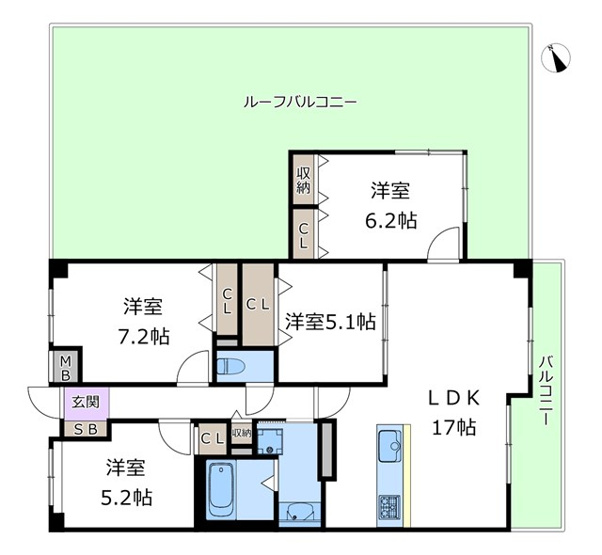 【間取り】 | エステムコート吹田片山公園フローラ | エイブルにて取扱い可能な住宅ローンは、全部で10種類以上！お客様にピッタリの住宅ローンを当社のFPよりご案内させて頂きます。住宅ローンのご相談だけでも、お気軽にご相談下さいませ。