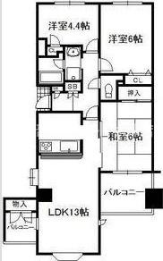 TIARA大津の間取り