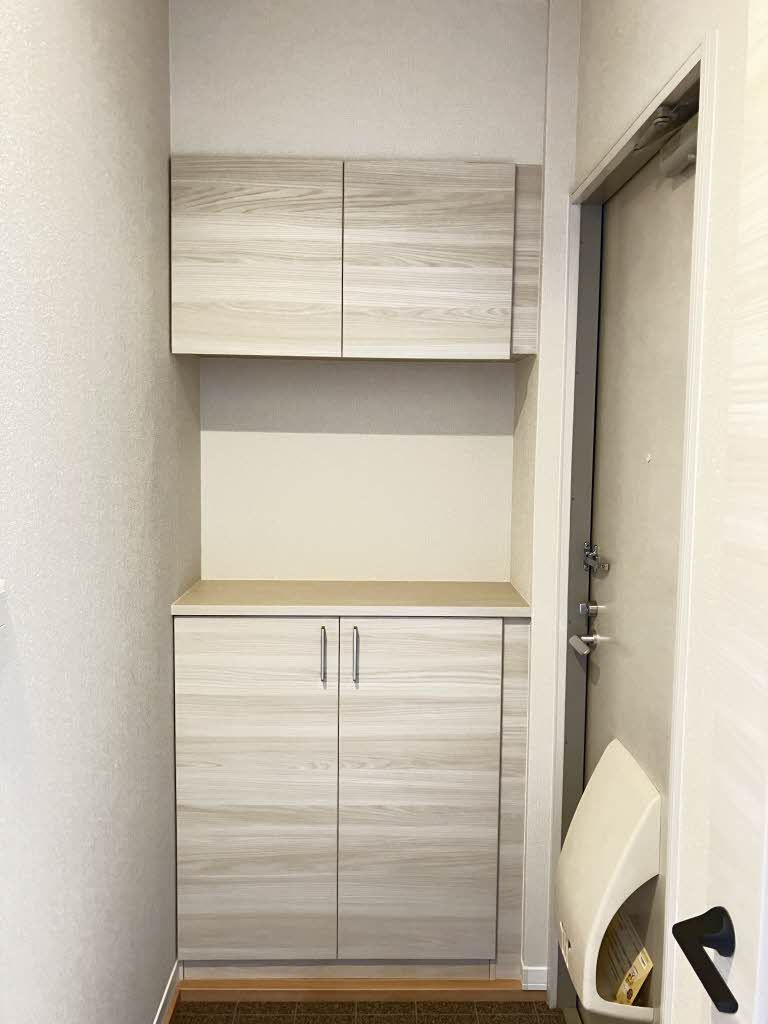 サンシャインハイツＡの玄関
