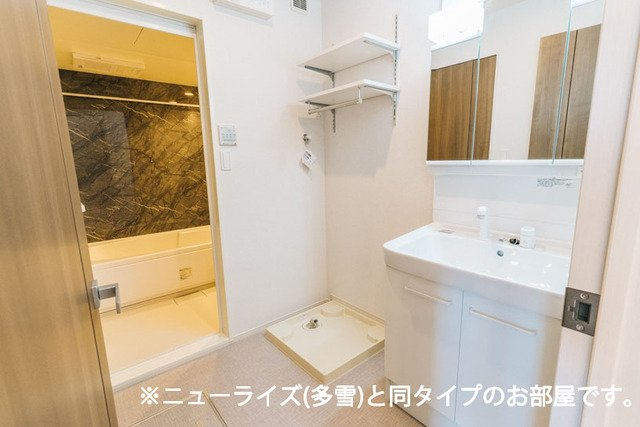紫陽花の洗面所|使いやすい洗面所です