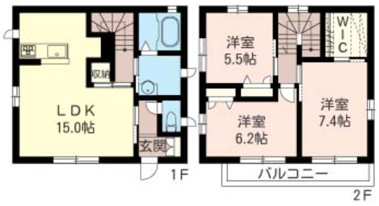 幕張町クラヴィエⅡの間取り