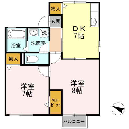 【間取り】 | メゾン錦Ａ棟