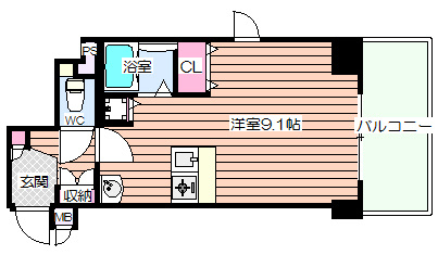 【間取り】 | アクアプレイス東天満