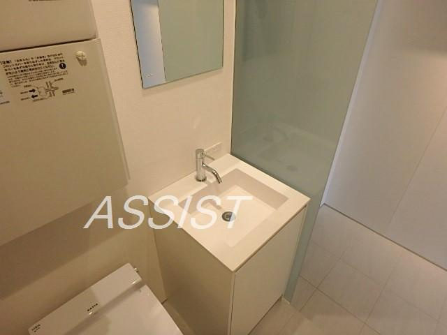 大田区北千束２丁目の賃貸マンションの独立洗面台