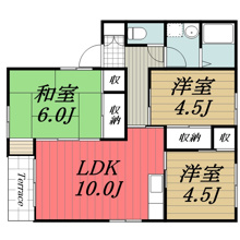 【間取り】 | エクセル安食　F棟