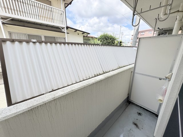 熊本市東区東野１丁目の賃貸マンションのバルコニー
