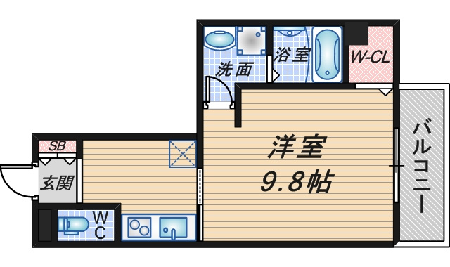 サンシャリテ向丘B棟の間取り