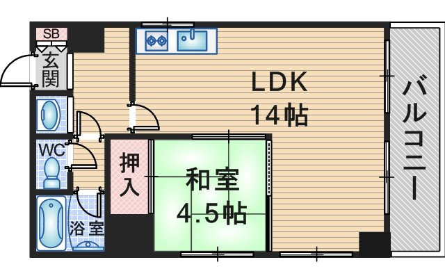 コアロード桃山台の間取り