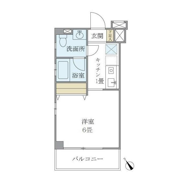 キバサンフラットの間取り