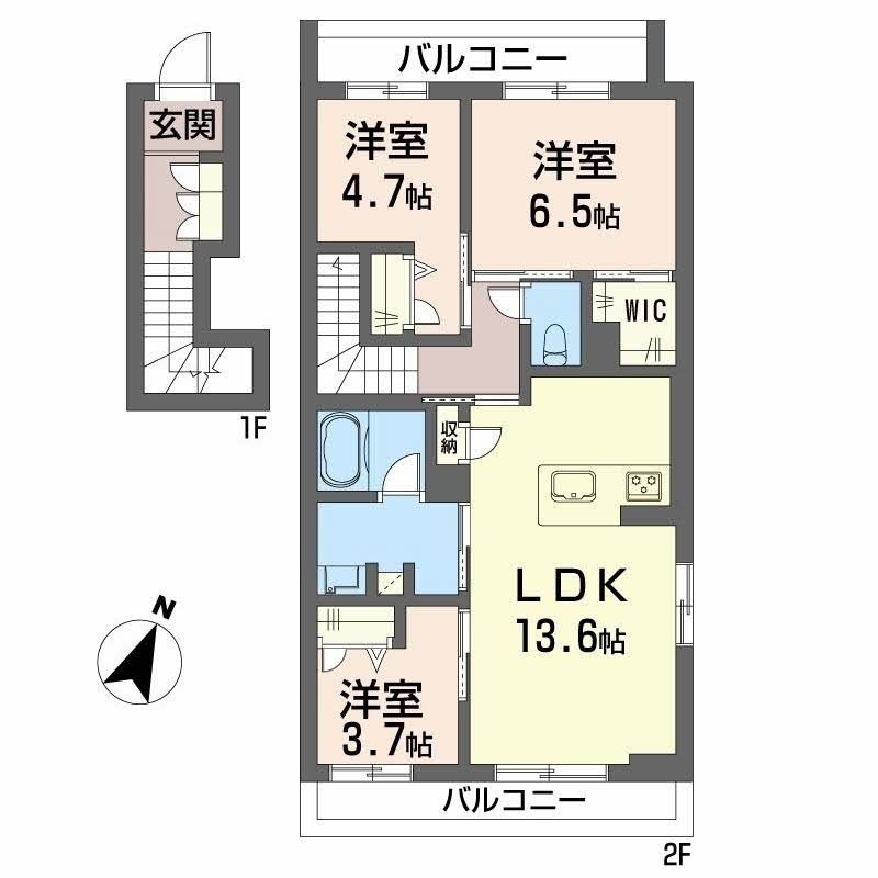 シャーメゾン豊岡の間取り