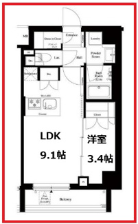 【間取り】 | アークマーク竹ノ塚