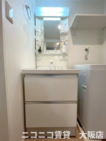 大阪市東淀川区大桐３丁目のアパートの洗面所|CG画像です。家具家電付きではありません