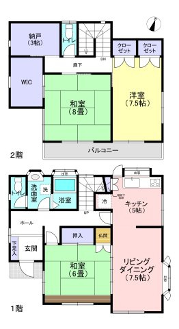 所沢市大字下富の間取り