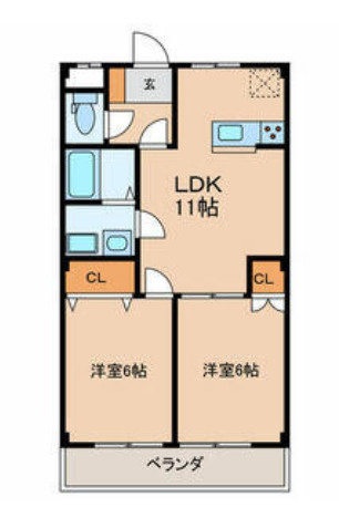 ボナール鶴の間取り
