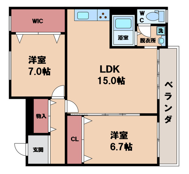 【間取り】 | コーポひずる