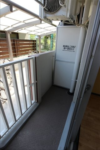 熊本市東区保田窪本町の賃貸マンションのバルコニー