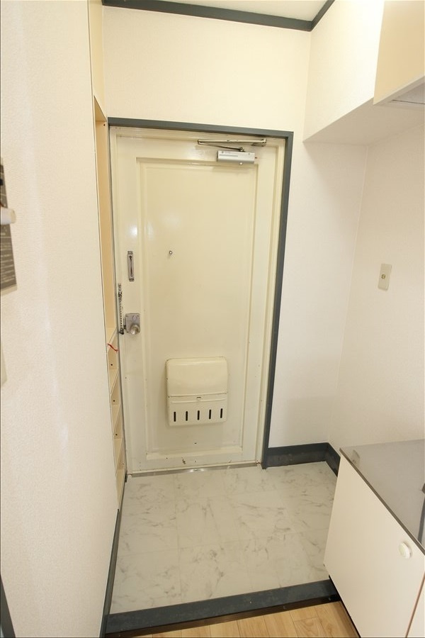 熊本市東区保田窪本町の賃貸マンションの玄関