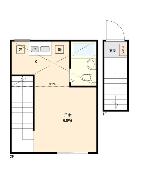 向島peace-cubeの間取り|間取りです。