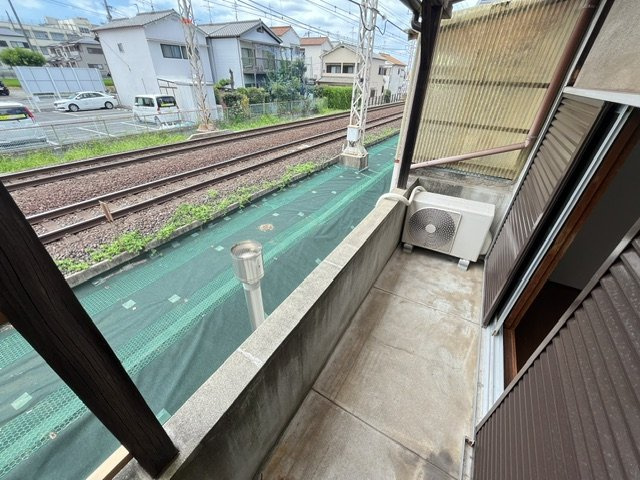 丈六テラスハウスのバルコニー