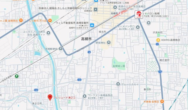 プレリュード津之江の地図