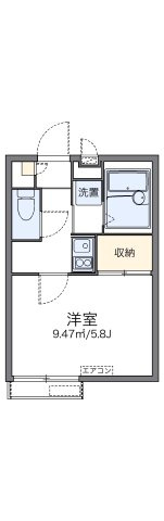 レオパレスダイヤモンドマーシュの間取り