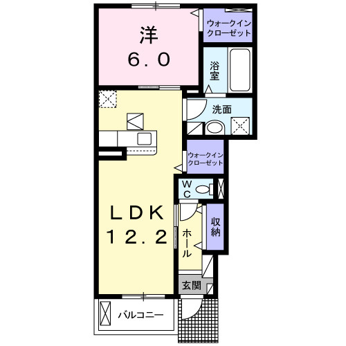 ルミエール（生駒市）の間取り