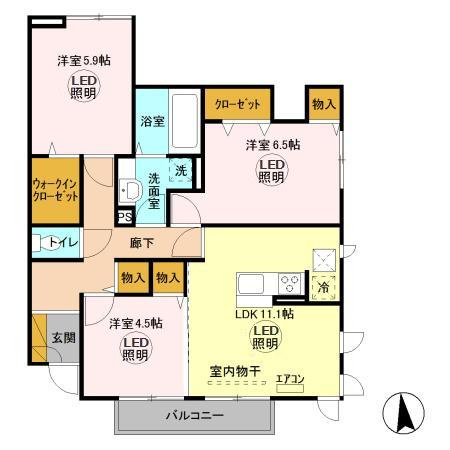 エルクルーズの間取り