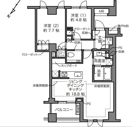 【間取り】 | プラウド上原