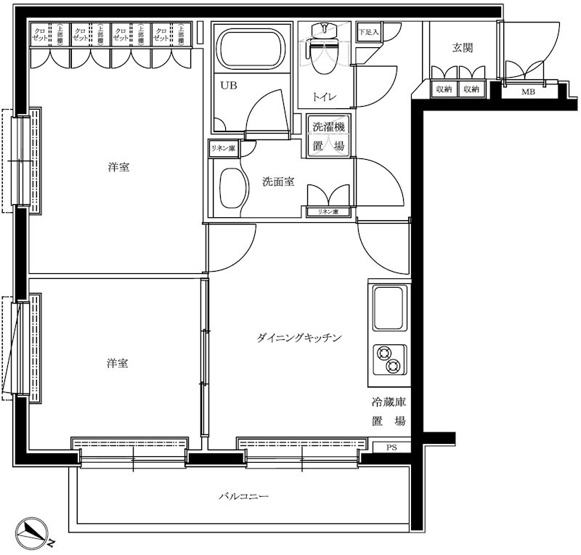 【間取り】 | ルーブル品川西小山