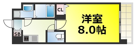 【間取り】 | フレイランス NAMBA PLACE 仲介手数料無料
