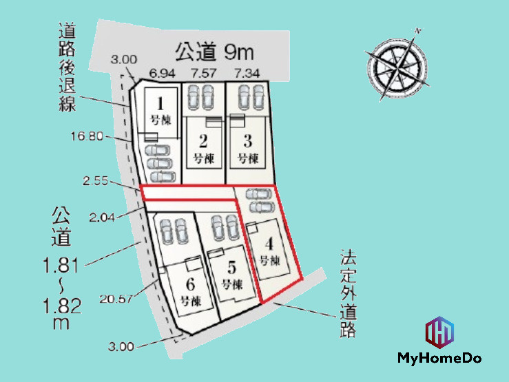 守山区瀬古東3丁目の区画図