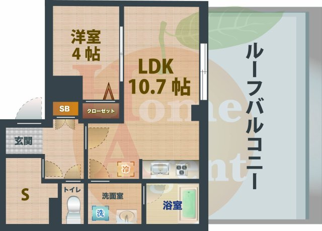 【間取り】 | CREATIF東高円寺 | 1LDKのお部屋です。