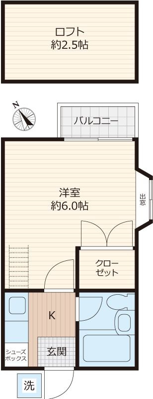 ハウスピアヤマモトの間取り