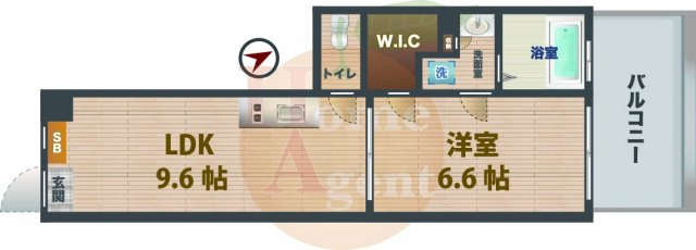 【間取り】 | アイソリッド | 1LDKのお部屋です。