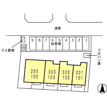 カーサ・フェリスの区画図