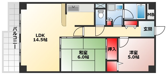 【間取り】 | Collection東岸和田