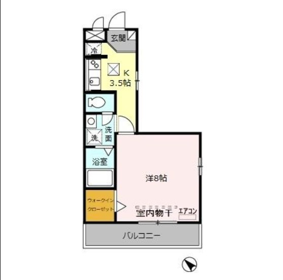 エリタージュ　Ⅱの間取り