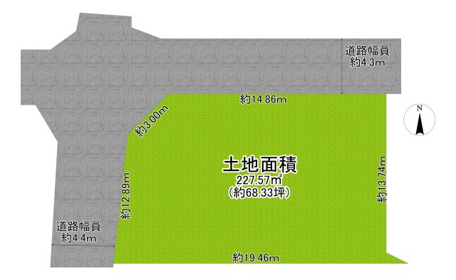 西宮市甲風園　土地の画像