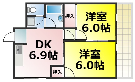 【間取り】 | 青風ハイツ 仲介手数料無料
