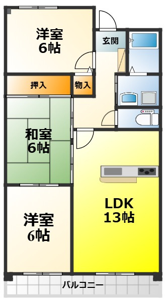 ブエナビスタ和泉中央の間取り