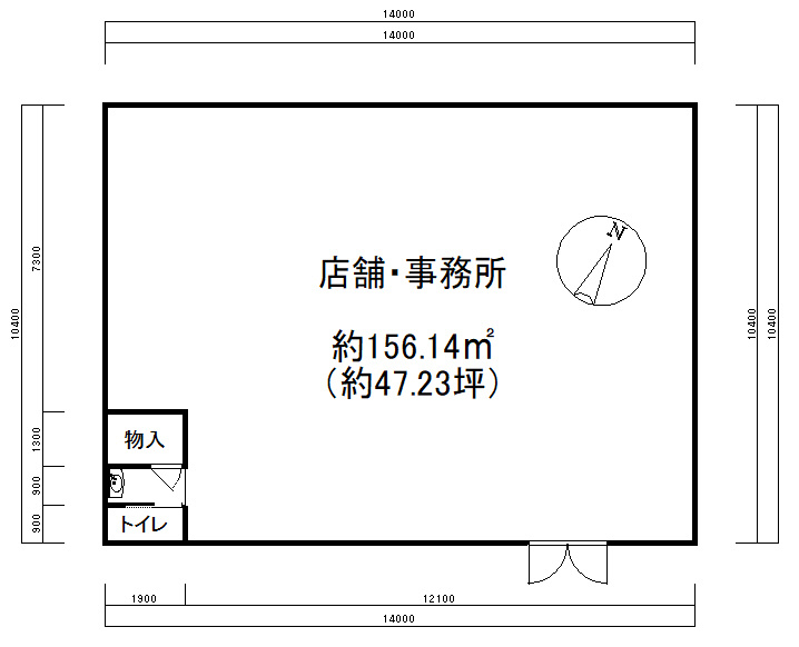 西峠　店舗の間取り