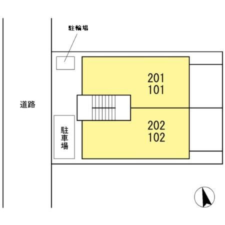 アンクオーレ桜本町の区画図