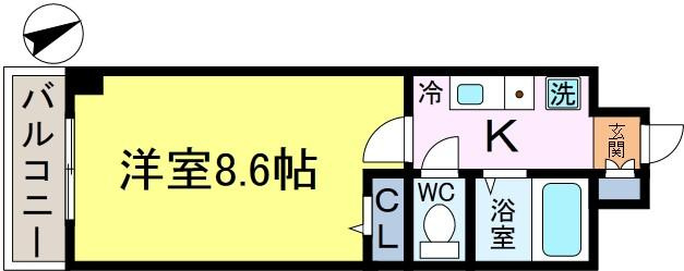阿部松島マンションの間取り