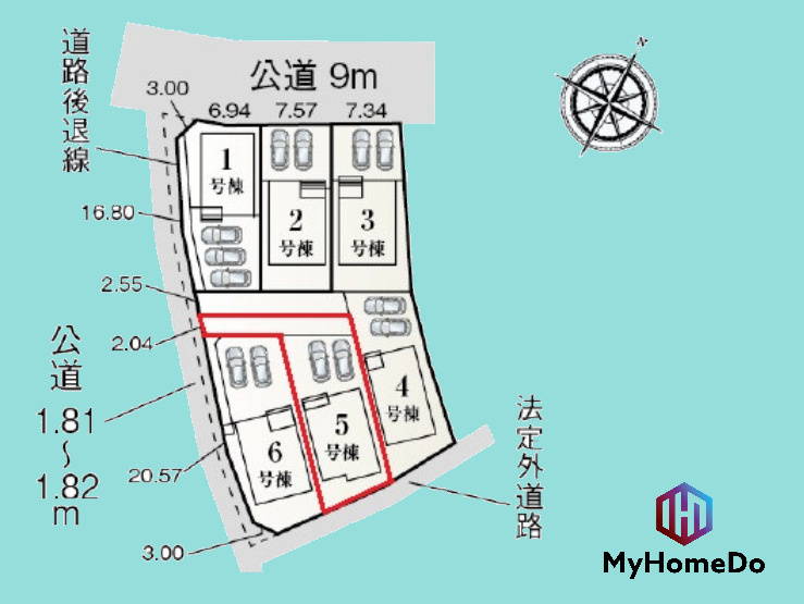守山区瀬古東3丁目の区画図