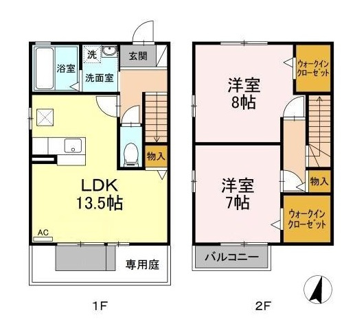 【間取り】 | セジュール石川C棟・D棟【名古屋市賃貸・メゾネット】